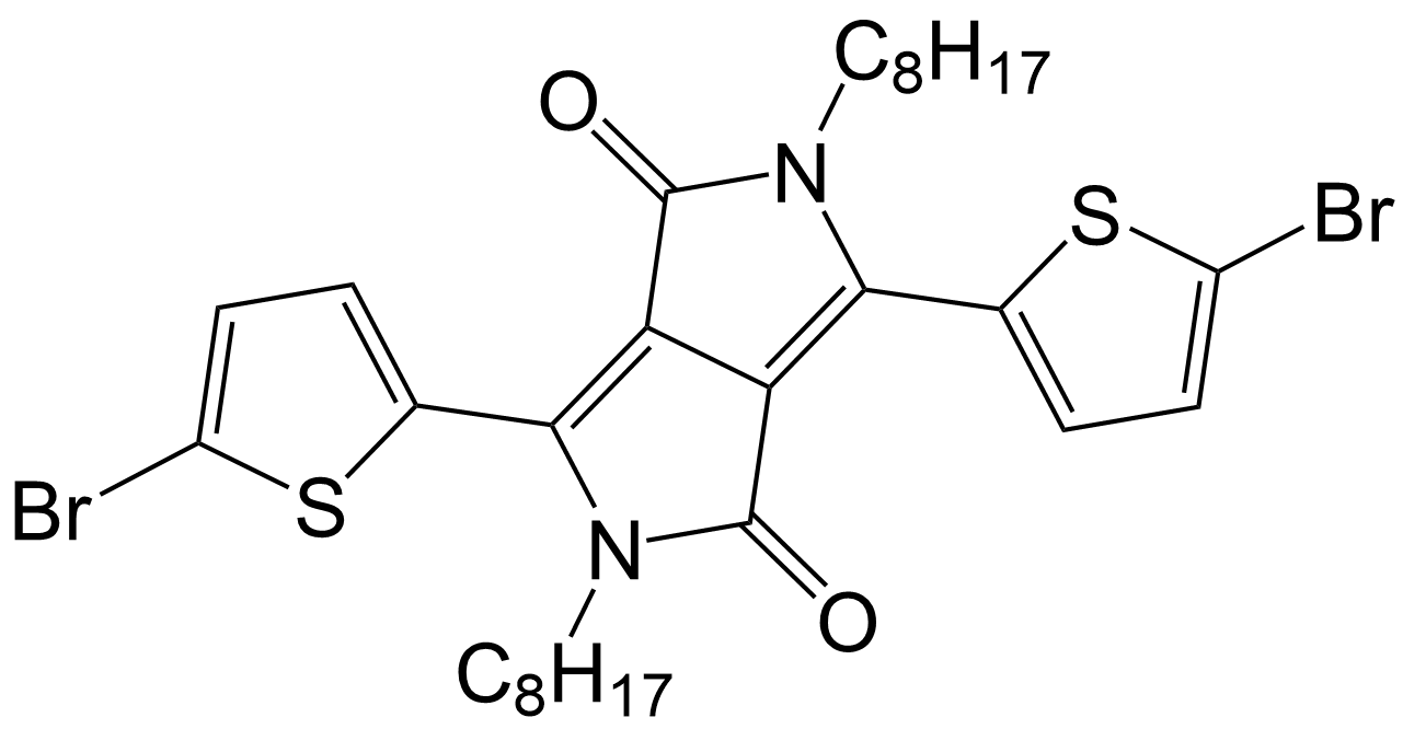 3,6-双(5-溴-2-噻吩基)-2,5-二正辛基吡咯并[3,4-c]吡咯-1,4-二酮/1057401-13-4